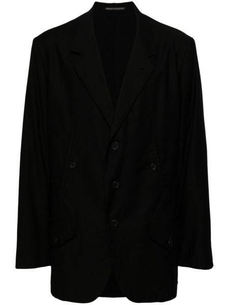 Blazer en coton Yohji Yamamoto noir