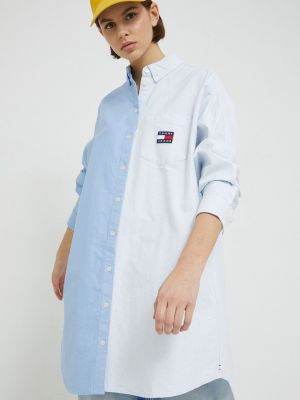 Tommy Jeans pamut ruha , mini, egyenes