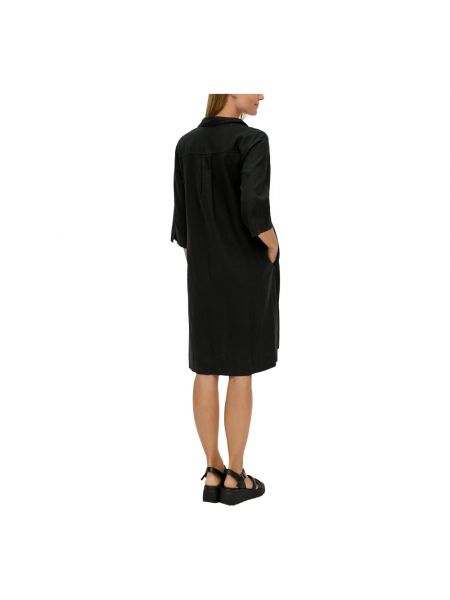Mini vestido de lino S.oliver negro
