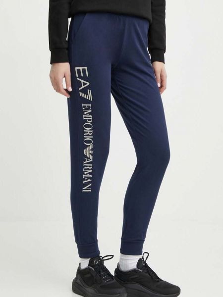 Pantaloni sport Ea7 Emporio Armani albastru