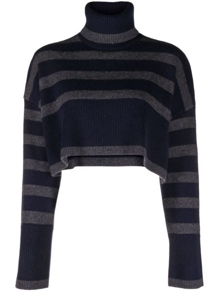 Trøje stribet kort sweater P.a.r.o.s.h. grå