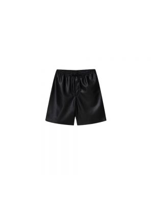 Leder shorts Nanushka schwarz
