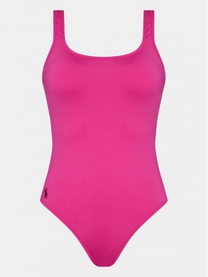 Jednodílné plavky Polo Ralph Lauren růžové