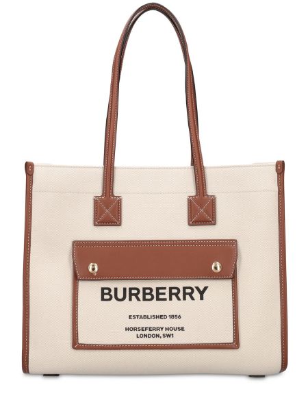 Læder mini taske Burberry