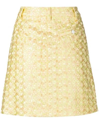 Mini sukně Staud žluté