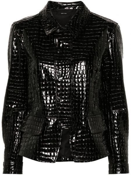 Δερμάτινο μπουφάν Tom Ford μαύρο