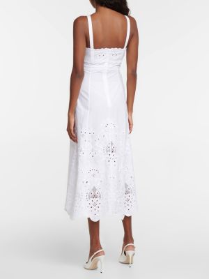 Sukienka midi bawełniana Dolce&gabbana biała