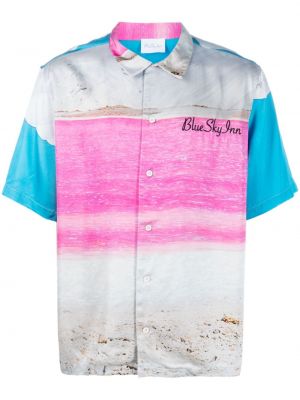 Košile s abstraktním vzorem Blue Sky Inn