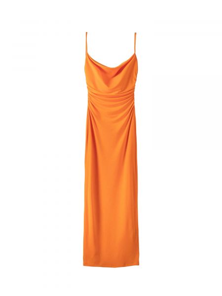 Dlouhé šaty Bershka oranžová