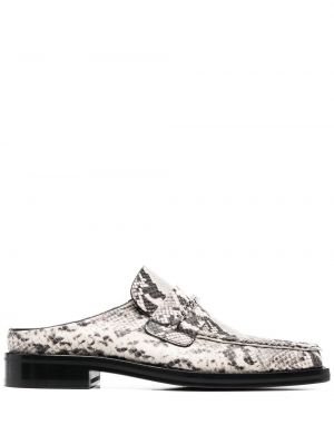 Pantofi loafer cu imagine slip-on cu model piele de șarpe Martine Rose