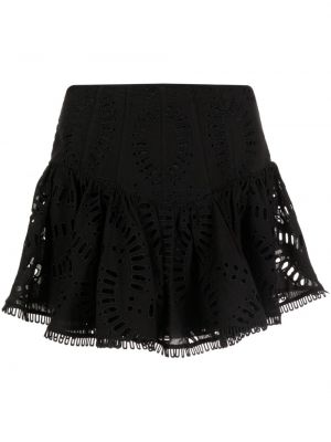Mini suknja peplum Charo Ruiz Ibiza crna