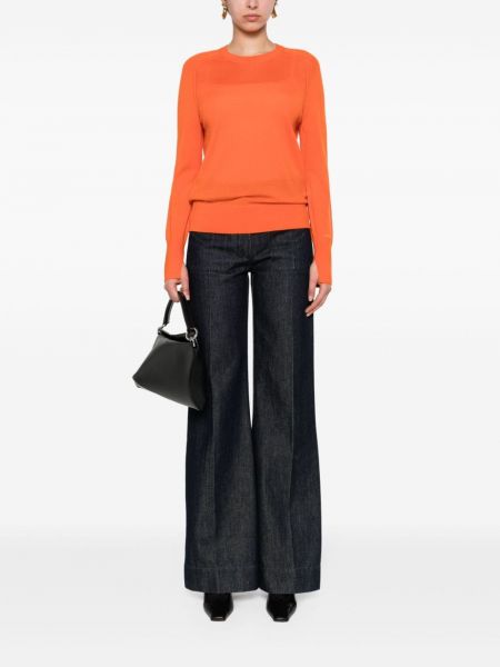 Vlněný svetr Calvin Klein oranžový