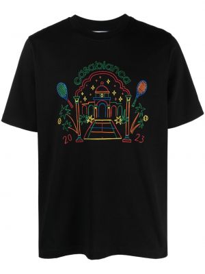 Bavlněné tričko Casablanca černé