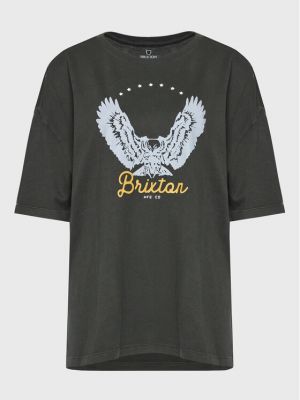 Marškinėliai oversize Brixton pilka