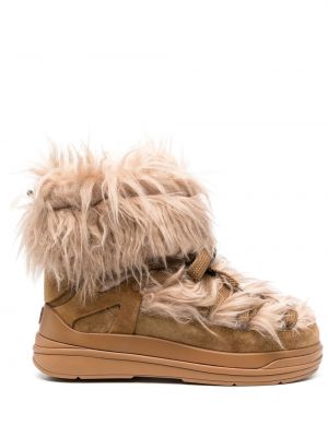 Sněžné boty Moncler hnědé