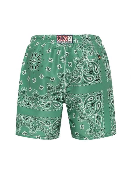 Pantalones cortos con estampado Mc2 Saint Barth verde