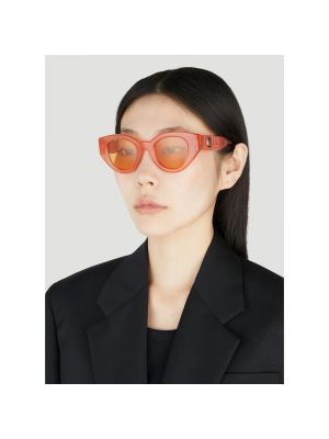 Okulary przeciwsłoneczne Burberry pomarańczowe