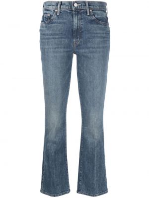 Høy midje stretch jeans Mother blå