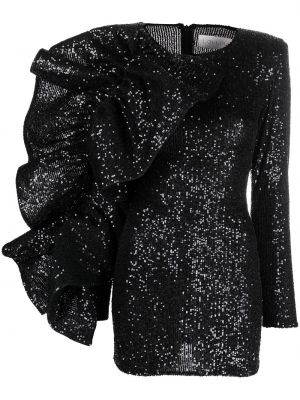 Mini šaty s flitry Loulou černé