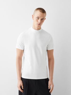 Тениска Bershka бяло
