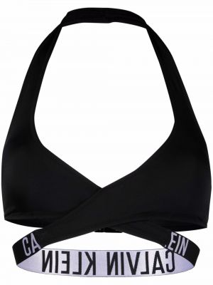 Bikini con estampado Calvin Klein negro