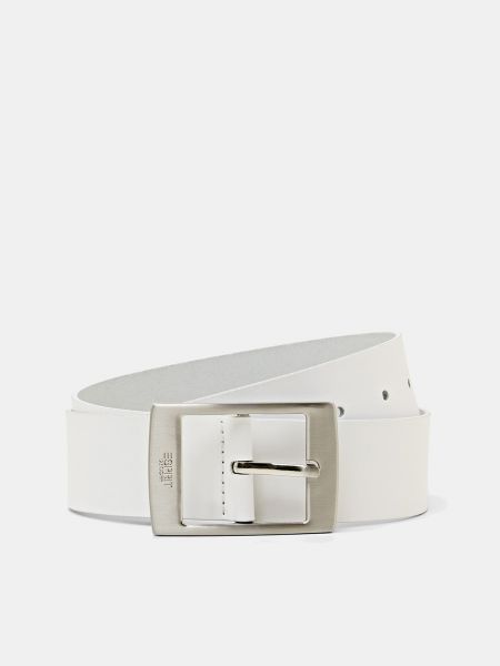 Cinturón de cuero Esprit blanco