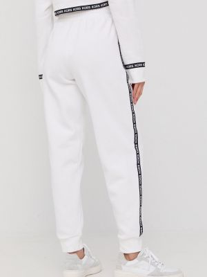 Sportovní kalhoty s aplikacemi Michael Michael Kors bílé