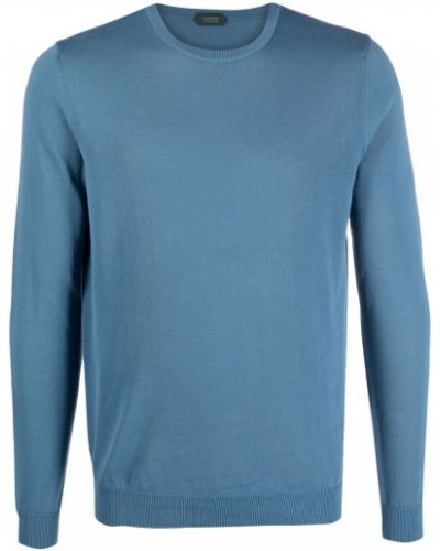 Jersey de tela jersey Zanone azul