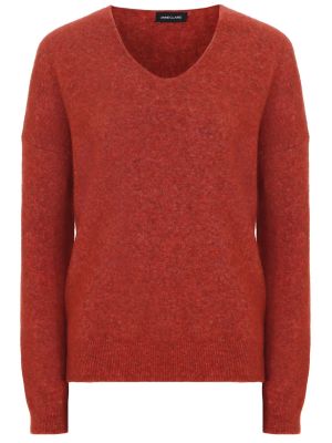 Красный однотонный пуловер Anneclaire