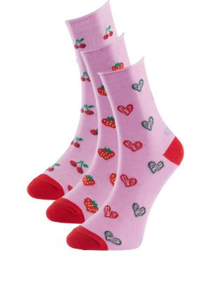 Плетени чорапи Trendyol розово