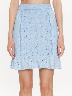 Mini suknja slim fit Guess plava