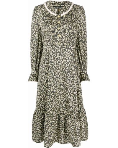 Trykt floral dress Maison Bohemique svart