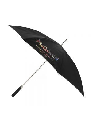 Nylonowy parasol Alexander Mcqueen czarny