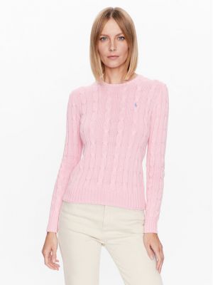 Džemper slim fit Polo Ralph Lauren ružičasta