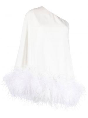 Κοκτέιλ φόρεμα με φτερά The New Arrivals Ilkyaz Ozel λευκό
