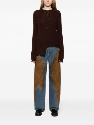 High waist jeans ausgestellt Uma Wang