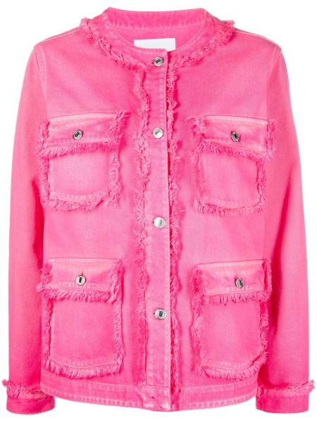 Джинсовая куртка Msgm, розовый