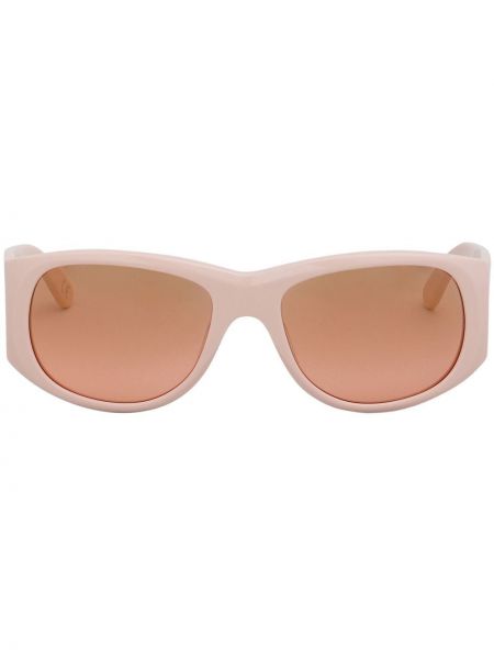 Laza szabású napszemüveg Marni rózsaszín