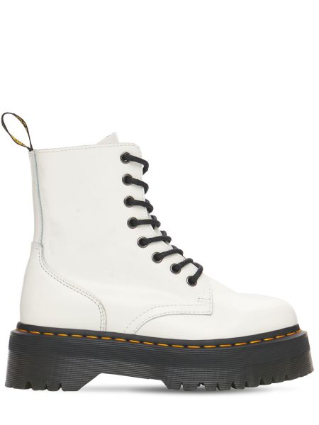 Nahka saapikkaat Dr.martens valkoinen