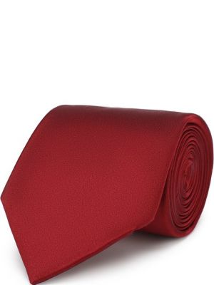 Шелковый галстук Zilli бордовый