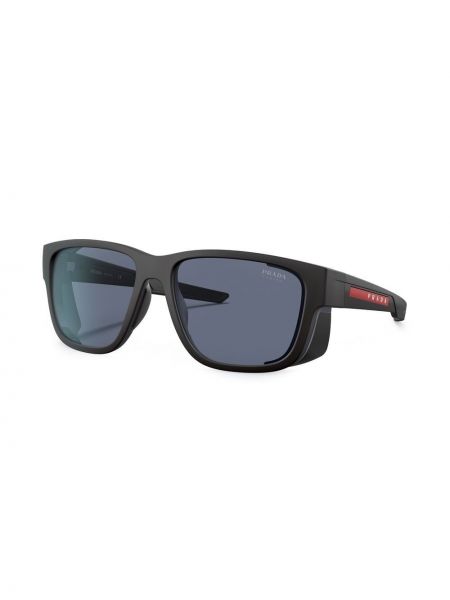 Sonnenbrille mit print Prada Linea Rossa schwarz