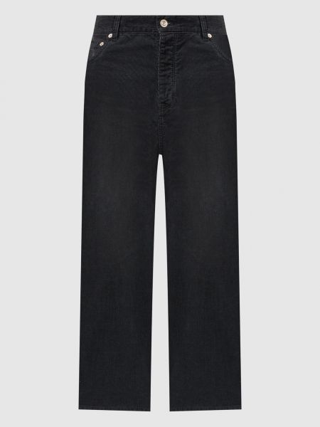 Вельветовые джинсы Balenciaga черные