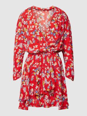 Sukienka mini z wiskozy z krepy Zadig & Voltaire czerwona