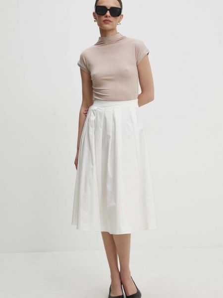 Midi suknja Answear Lab bijela