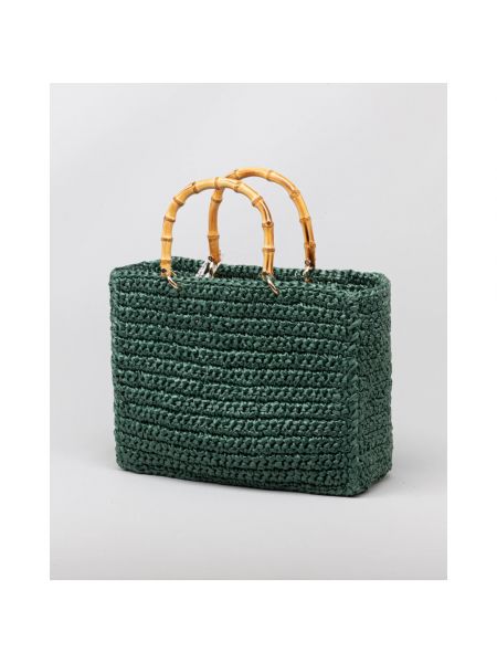 Shopper handtasche mit taschen Chica London grün
