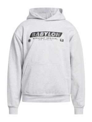 Felpa di cotone Babylon grigio