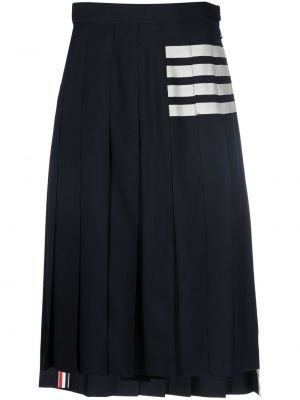 Πλισέ ριγέ φούστα με σχέδιο Thom Browne μπλε