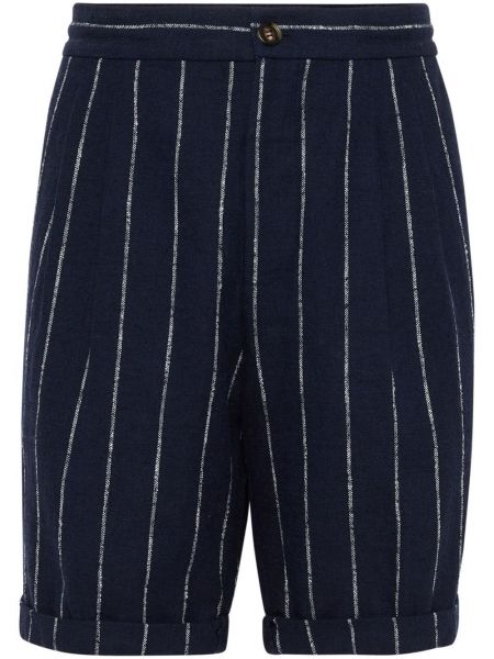 Bermuda kratke hlače s črtami Brunello Cucinelli