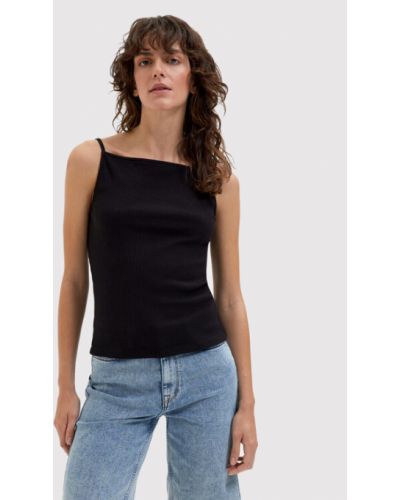 Selected Femme Felső Laury 16084544 Fekete Slim Fit