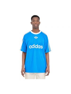 Chemise à rayures Adidas Originals bleu